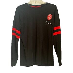 Pennywise IT The Clown Shirt Men Sz S Time To Float Derry Black LS Box Lunch